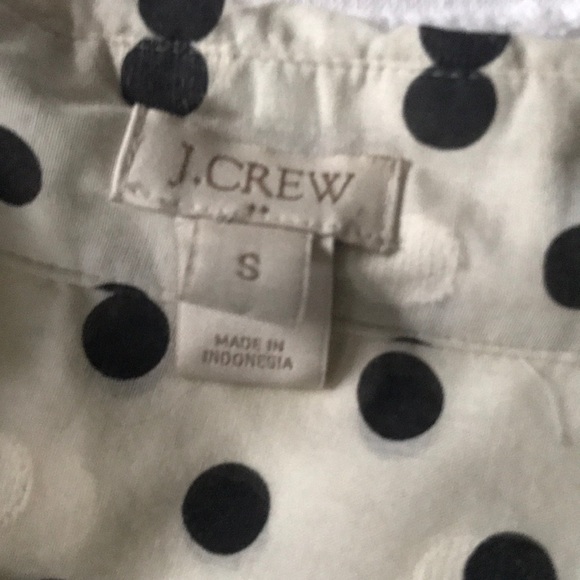 J Crew Factory Jacquard Polka Dot Blouse - Picture 5 of 10
